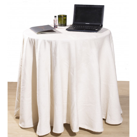 ➤Falda de Mesa Camilla Redonda de Chenilla -【Precios Camillas】