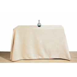 ➤Falda de Mesa Camilla Redonda de Chenilla -【Precios Camillas】