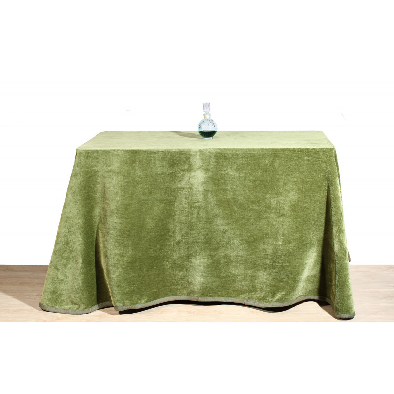 ➤Falda de Mesa Camilla Redonda de Chenilla -【Precios Camillas】