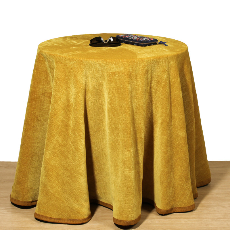 Falda de Mesa Camilla Redonda de Chenilla 【 Precios  Camillas 】 ✔︎