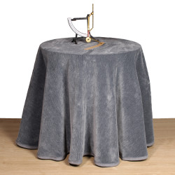 Falda de Mesa Camilla Redonda de Chenilla 【 Precios  Camillas 】 ✔︎