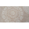 Loneta Decorativa Beige o Gris Estampada Patrón Mandala Sofisticado 280 cm Ancho