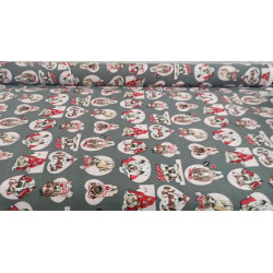 Loneta Estampada Dogs Diseño Canino Divertido  280 cm Ancho