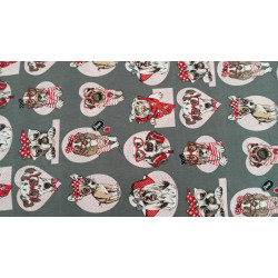 Loneta Estampada Dogs Diseño Canino Divertido  280 cm Ancho