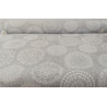 Loneta Decorativa Beige o Gris Estampada Patrón Mandala Sofisticado 280 cm Ancho