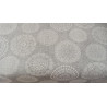Loneta Decorativa Beige o Gris Estampada Patrón Mandala Sofisticado 280 cm Ancho