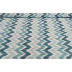 Loneta Estampada Taix 280 cm Ancho Patrón de Zigzag Moderno
