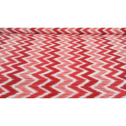 Loneta Estampada Taix 280 cm Ancho Patrón de Zigzag Moderno