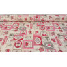 Loneta Estampada Mapamundi Estilo Parisino Vintage y Calidad Duradera 280 cm Ancho