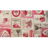 Loneta Estampada Mapamundi Estilo Parisino Vintage y Calidad Duradera 280 cm Ancho