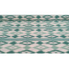 Loneta Estampada Modelo Mallorquina patrón en Ikat, Elegancia y Resistencia en 280 cm Ancho.