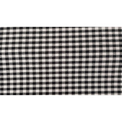 Tela Loneta Farcell Catalán Tradicional Cuadros Salmón/Negro Blanco/Negro Manteles, Cojines, Bolsos
