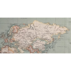 Loneta Estampada Mapamundi Vintage, Elegancia y Aventura en 280 cm Ancho.