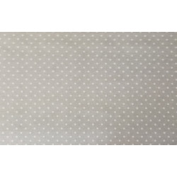 Tela Loneta Lunares Grandes Gris: Elegancia y Estilo para Decoración Ancho 280 cm