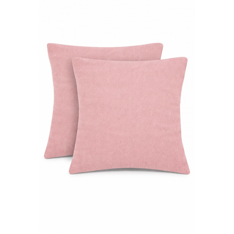 Pack 2x Fundas de Cojín de Chenilla Suave con Cremallera Invisible - Medidas 40x40 / 45x45