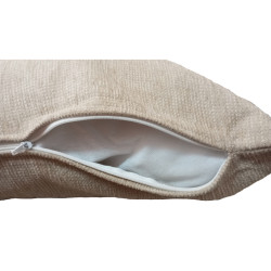 Pack 2x Fundas de Cojín de Chenilla Suave con Cremallera Invisible - Medidas 40x40 / 45x45