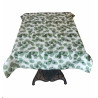 Mantel Decorativo Hojas Verdes 140x140 cm | Loneta Algodón