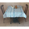 Mantel Decorativo Ikat Geométrico | Loneta Algodón
