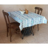 Mantel Decorativo Ikat Geométrico | Loneta Algodón