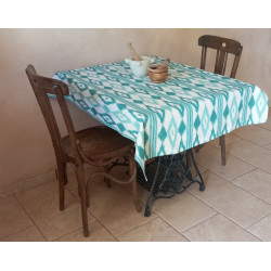 Mantel Decorativo Ikat Geométrico | Loneta Algodón