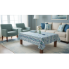 Mantel Decorativo Ikat Geométrico | Loneta Algodón