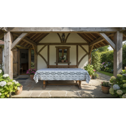 Mantel Decorativo Ikat Geométrico | Loneta Algodón