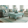 Mantel Decorativo Ikat Geométrico | Loneta Algodón