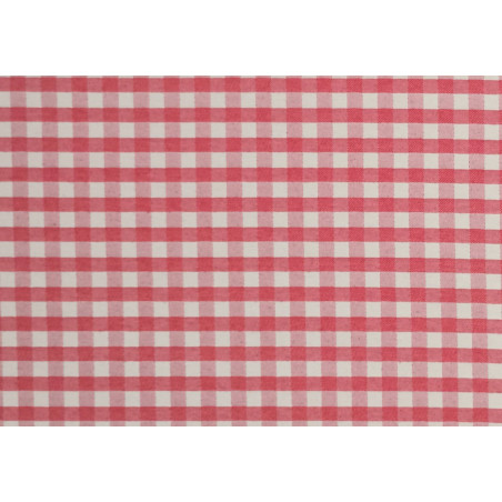 Tela Loneta Cuadros Rojo 1,3 cm 280 cm | Por Metros
