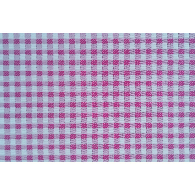 Tela Loneta Mini Cuadros Rosa 0.5 cm - Ancho 280 cm