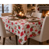 Mantel de Navidad Villancicos Partituras y Flores | Texna