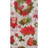 Mantel de Navidad Villancicos Partituras y Flores | Texna