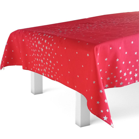 Mantel de Navidad Stars Rojo y Brillante | Textiles Texna